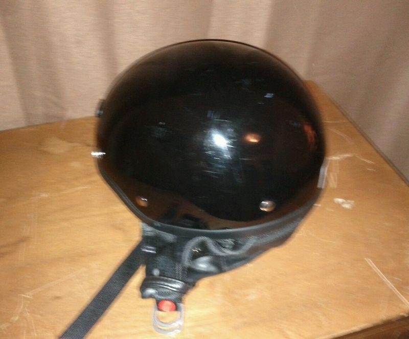 Dot 3 approved 1/2 helmet black