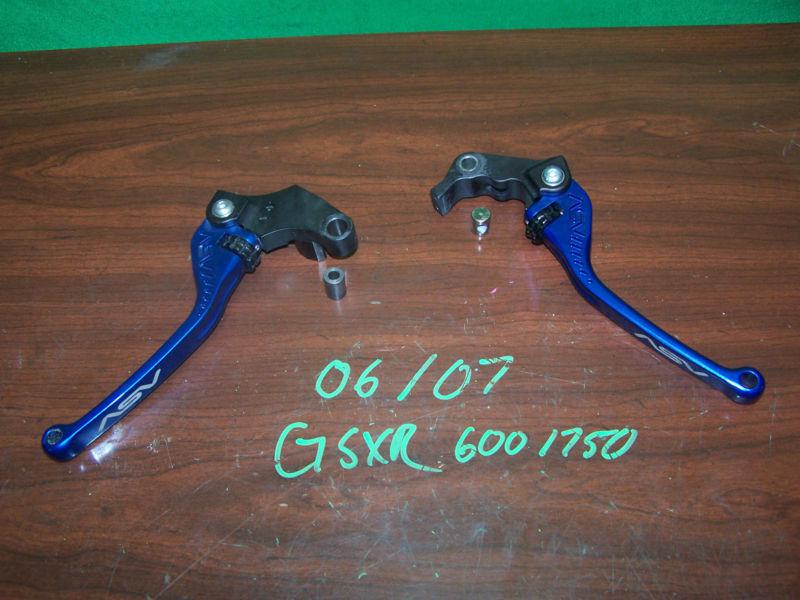Suzuki gsxr600 gsxr750 2013 - 2006 asv inventions f3 lever set blue long 13 12