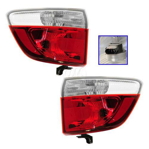 Taillight taillamp outer pair set for 11-13 dodge durango new