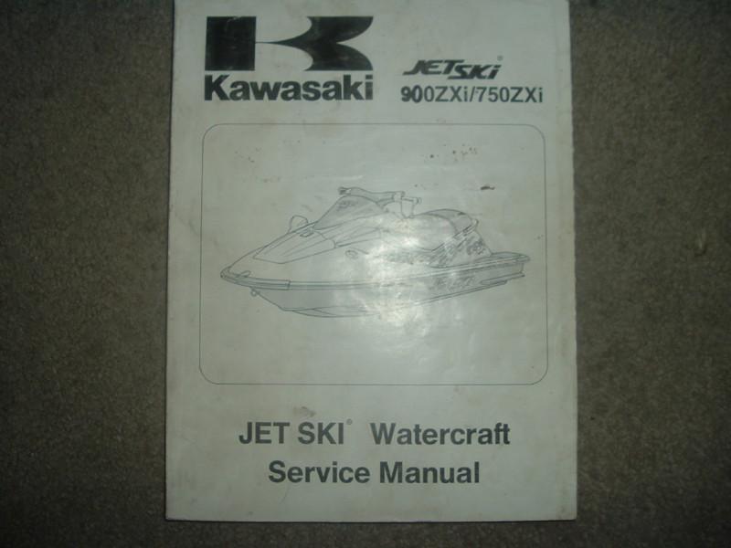 Kawasaki 900zxi 750zxi jetski watercraft service / repair manual 900 750 zxi