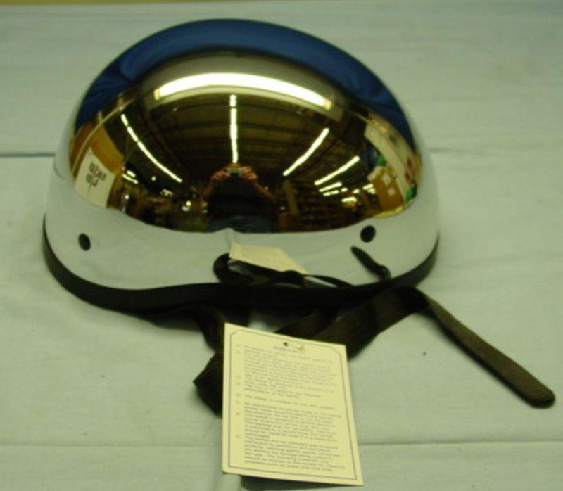Skid lid chrome original half helmet size medium