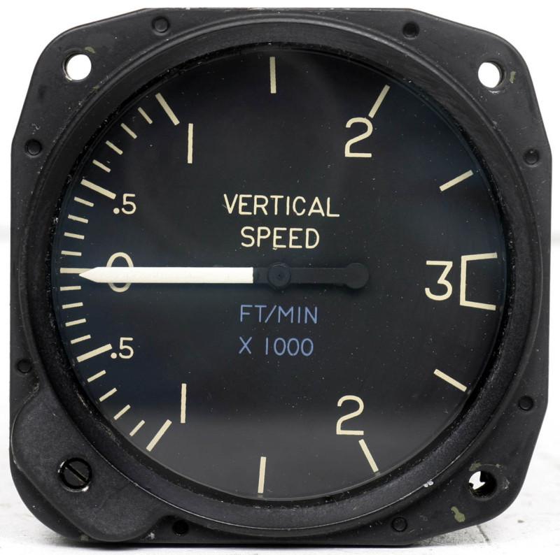 United instruments aircraft vertical airspeed indicator, c661035-0101, cessna