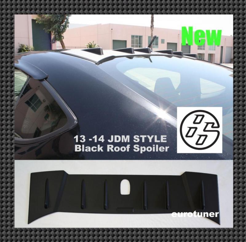 2013+ gt86 brz frs fr-s jdm style abs plastic black roof spoiler antennas type 1