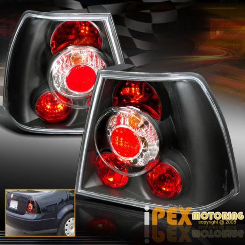 Fast n free ship : new vw jetta mk4 sedan black rear lamp tail lights