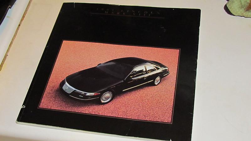 1993 lincoln mark 8 viii official ford press release book