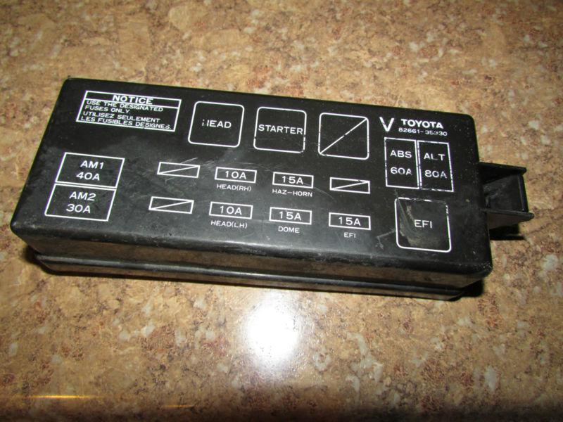 Toyota 4runner surf hilux pickup truck fuse relay box cover  1990-1995, 1994, 95
