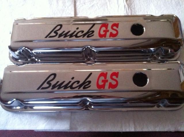68,69,70,71,72,73-81 buick, gs,grand sport 350  skylark valve covers 