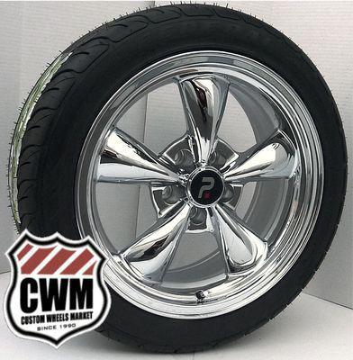 17x8" classic 5 spoke chrome wheels rims federal tires for pontiac lemans 1970