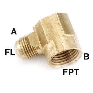Anderson fittings elbow, female, 1/2" x 1/2" 500-88