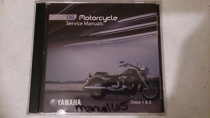 06 yamaha motorcycle pc disc service manual *new*