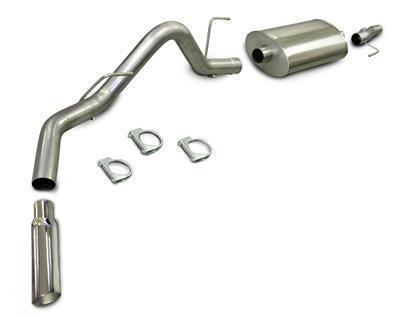 Corsa exhaust exhaust system cat-back stainless natural polished tip ford f150