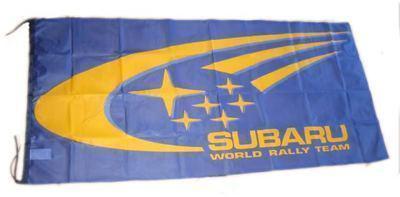 Subaru rally flag banner sign 5x3 feet new!