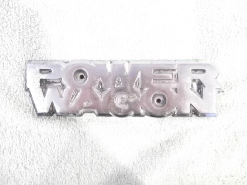 1979-1980 dodge power wagon emblem heavy metal 4087915 free ship