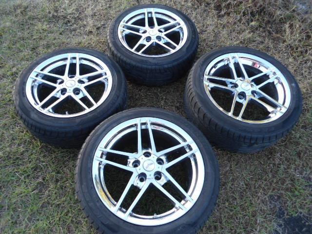 C5 c6 chevy corvette wheels rims with tires 97-04 z06 style