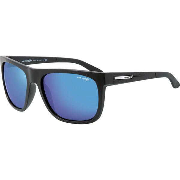 Matte black/blue arnette fire drill sunglasses