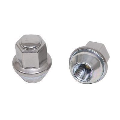 Two (2) dorman lug nuts 14mm x 1.50 conical seat - 60 degree set of 10 polished