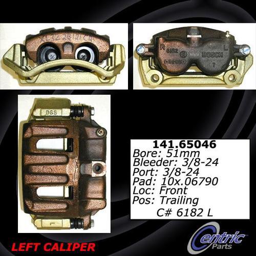 Centric 141.65046 front brake caliper-premium semi-loaded caliper