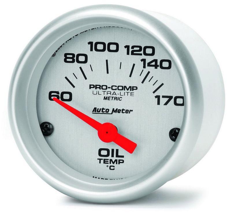 Auto meter 4348-m ultra-lite oil temperature 60-150 degrees c analog gauges 2
