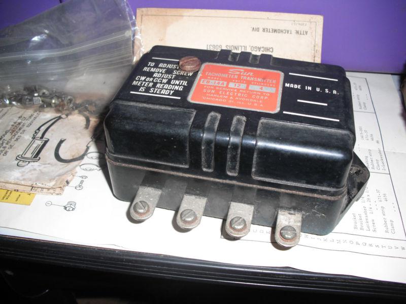 1960's sun tachometer transmitter eb-14a 12volts 4 cylinder
