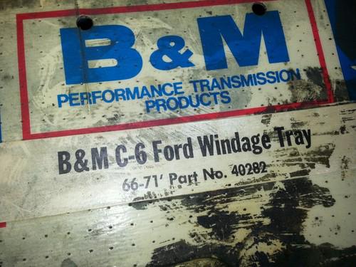 B&m c6 ford windage tray 66-71 part# 40282
