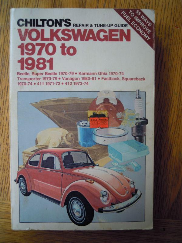 Chilton's repair & tune-up guide for volkswagen 1970-1981. free shipping