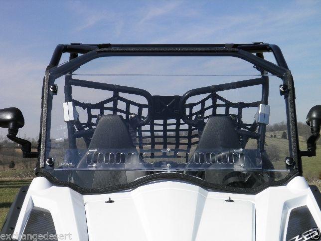Premium vented clear lexan windshield + q c clamps ~ cf moto z6 ~ new ~ utv 