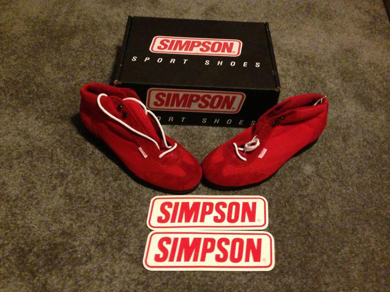 Simpson race products pit shoe* new in box*  mens 10.5