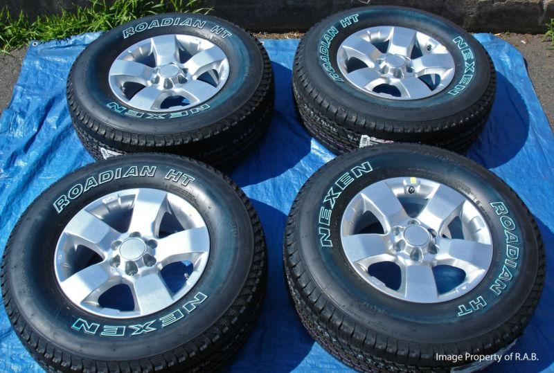 Nissan frontier xterra pathfinder 16" wheels & nexen roadian all-season tires