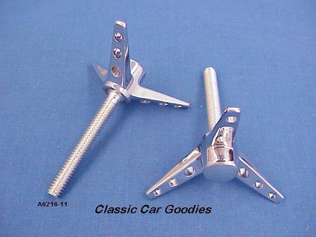 Air cleaner wing nut / stud 14-20 thread chrome (1)