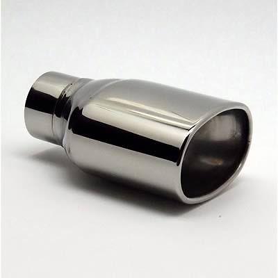 Jones exhaust stainless steel exhaust tip 2 1/2" weld-on 5 1/200x3 1/200" out