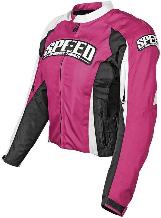 Speed and strength throttle body motorcycle jacket pink women's 2xl/xx-large