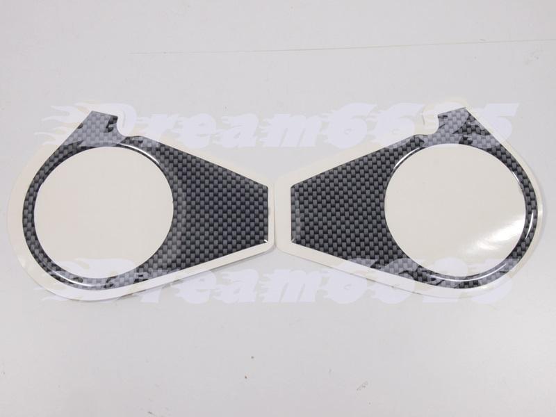Yoke protector sticker fit kawasaki zx-10r zx 10r 06 07 carbon fiber look yp-k03