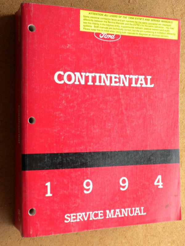 1994 lincoln continental all models factory workshop repair manual