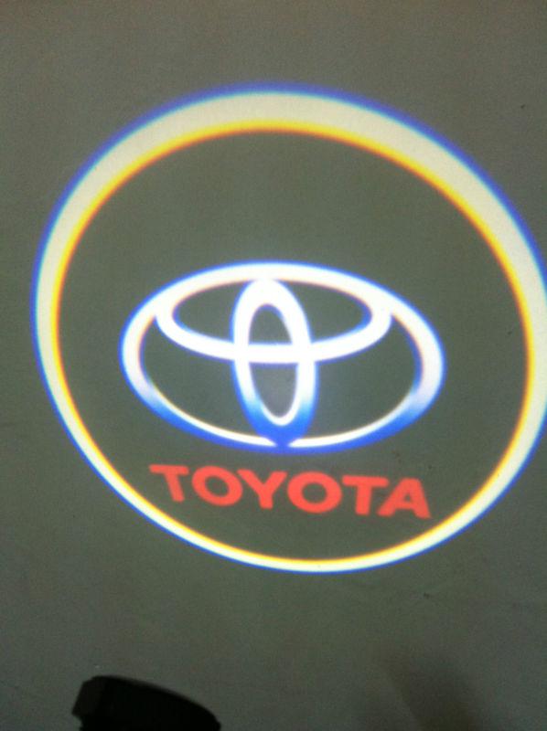 2pcs toyota ghost shadow cree led car door logo led laser welcome projector 