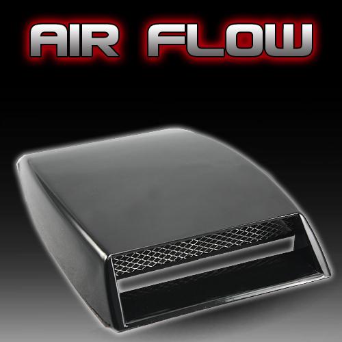 Universal auto decorative air flow intake scoop turbo bonnet vent cover hood