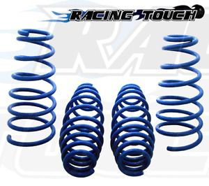 Blue lowering spring 4pc ford taurus 3.5l v6 10 11 12 2010-2012 (front &amp; rear)