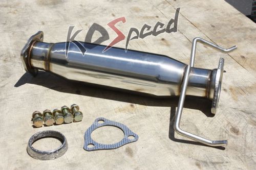 Stainless turbo high flow cat/down/test pipe/piping exhaust 94-97 accord i4 4cyl