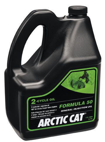 Arctic cat formula 50 mineral 2-stroke oil - 1 gallon - snowmobile - 5639-476