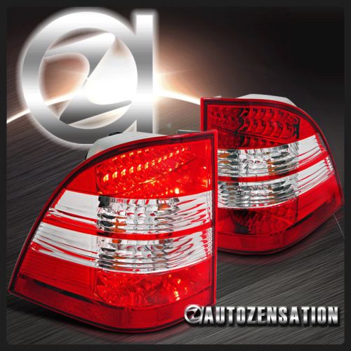 98-05 benz w163 ml-320/430/550 red clear led rear tail lights ml-class