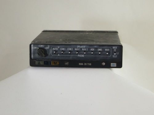 King kma-20 audio panel with marker pn: 066-1024-03 sn: 3306, guaranteed!