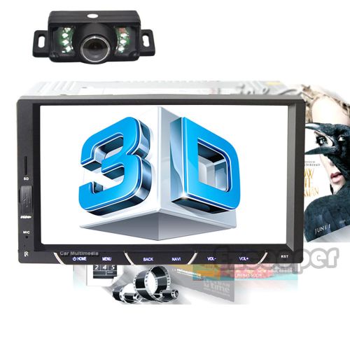 Double 2 din hd 7&#034; android4.4 capacitive touch screen car stereo radio bt+camera