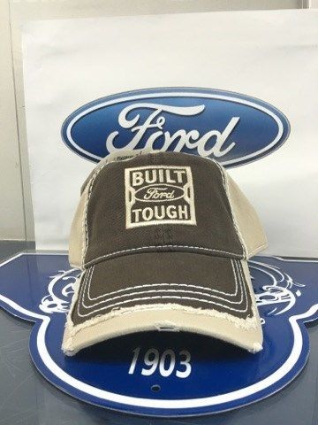 Built ford tough distressed cap brown and tan