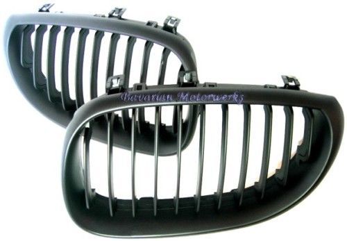 Bmw e60 5-series black shadow front grills grille grill