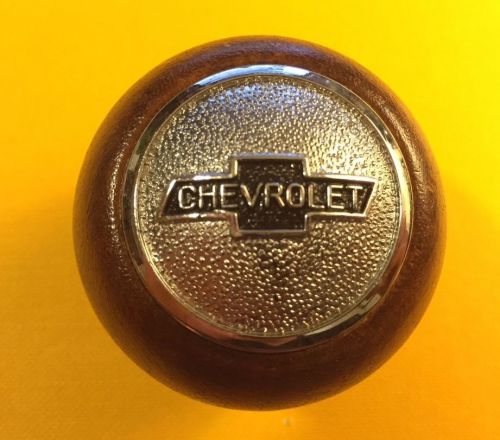 Chevrolet automobiles vintage wooden shifter knob