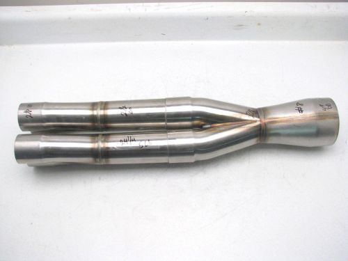 Stainless  header exhaust   tri-y collector  2 1/8 inlet 4&#034; outlet nascar  #8