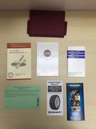 2014 fiat 500l owners manual with case oem