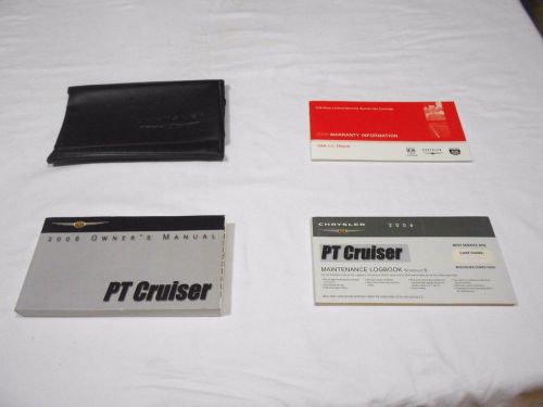 2006 chrysler pt cruiser owner&#039;s manual 3 pc. set &amp; black factory chrysler case