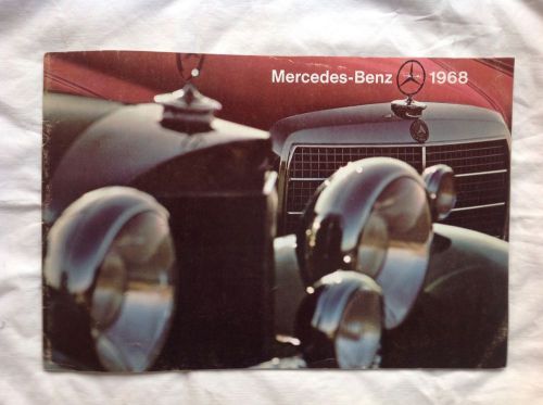 Vintage 1968 mercedes-benz sales brochure