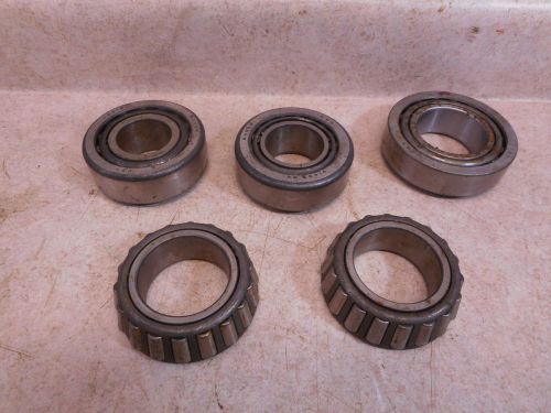 Lot of 5 packard bearings &amp; races, 25580, 2984, 89449, 31590 vintage nos tapered