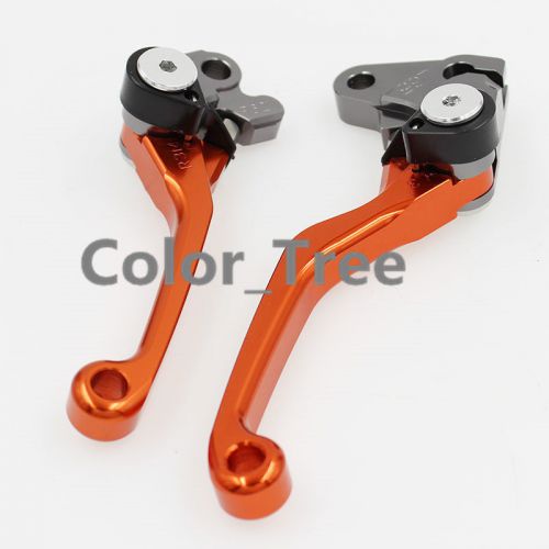 Top cnc pivot brake ctutch lever for ktm 200 xc xc-w exc 2005-2008 orange 2007